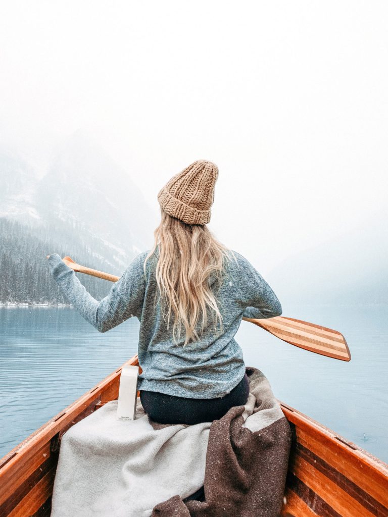 A Magical View at Lake Louise in First Snow